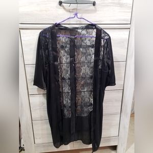Black Lace Robe